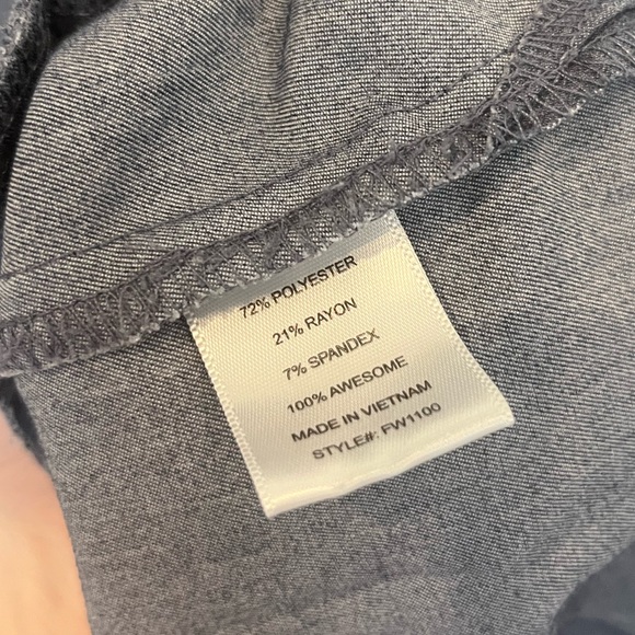 Figs Heathered Blue Scrub Set Size Small - Picture 3 of 8